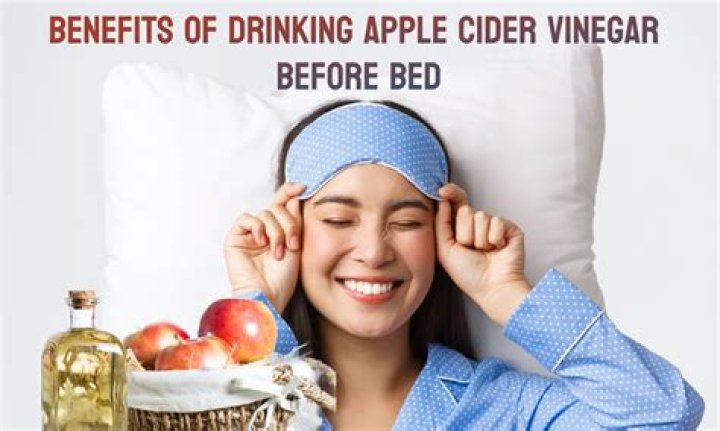 What does drinking vinegar before bed do?