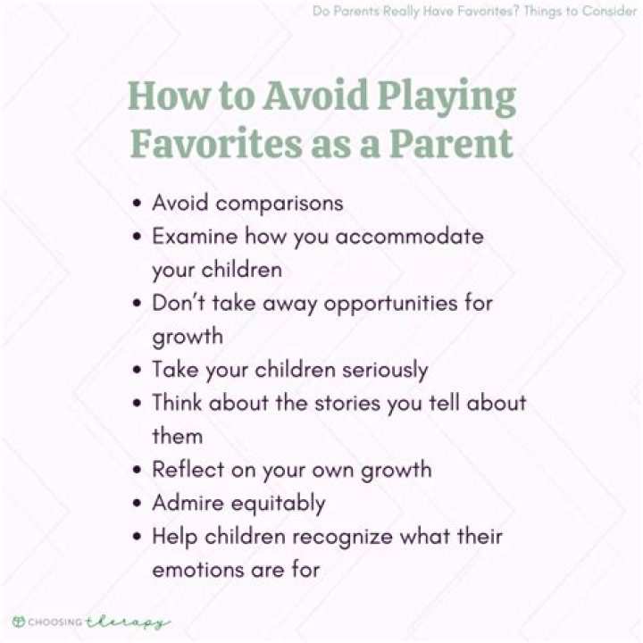 What does favoritism do to a child?
