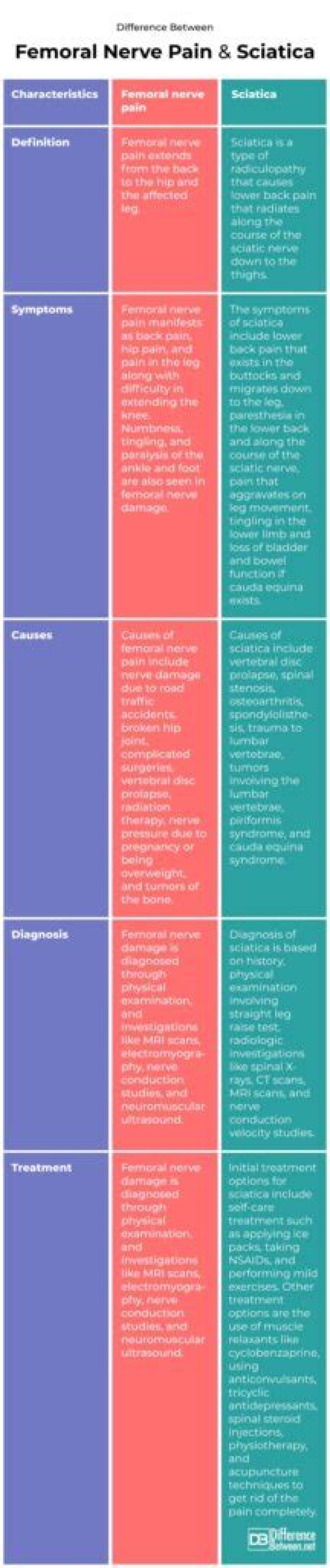 What does femoral nerve pain feel like?