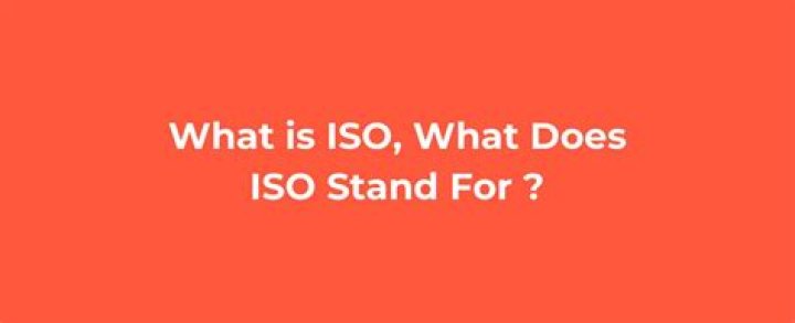 What does ISO 32 stand for?
