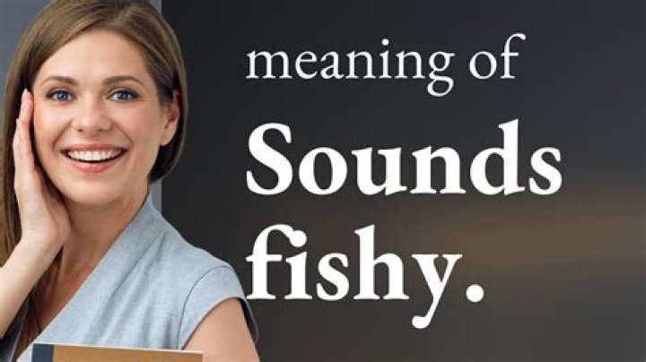 What does it mean when someone says it sounds fishy to me?