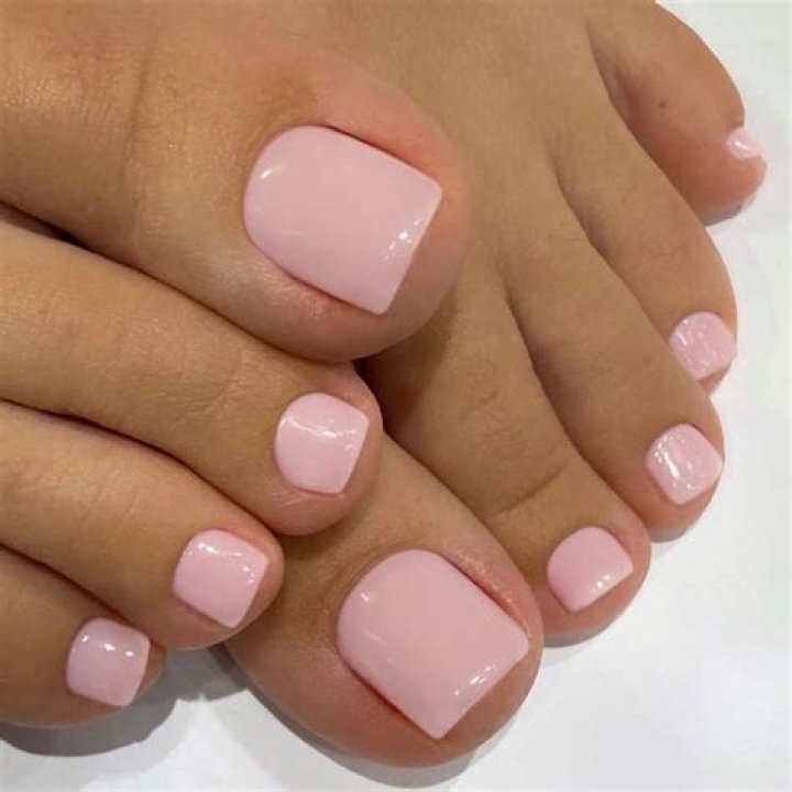 What does pink toenail polish mean?