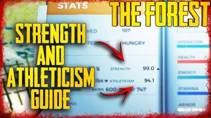 What does strength and athleticism do in the forest?