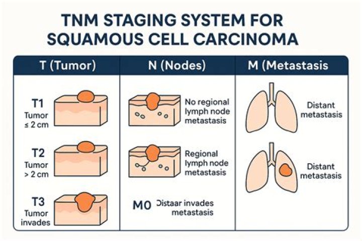 What does T2 mean in TNM staging?