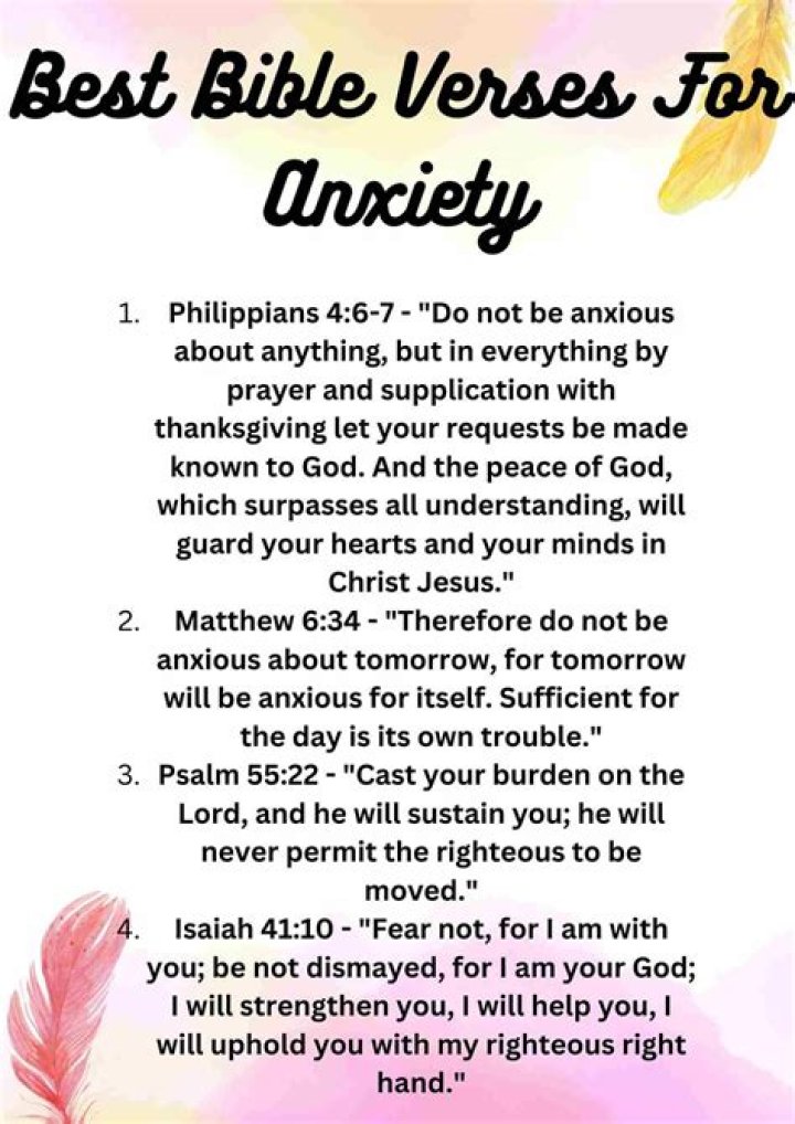 What does the Bible say about anxiety?