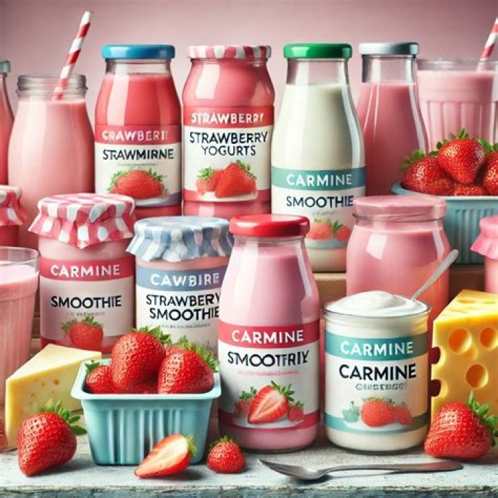 What food products contain carmine?