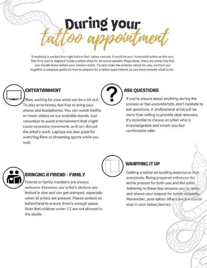 What happens if you don't eat before a tattoo appointment?