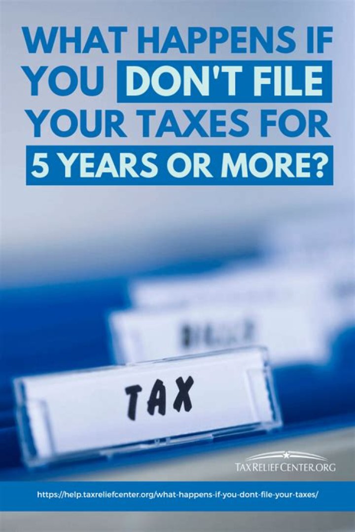 What happens if you don't file taxes for 2 years?