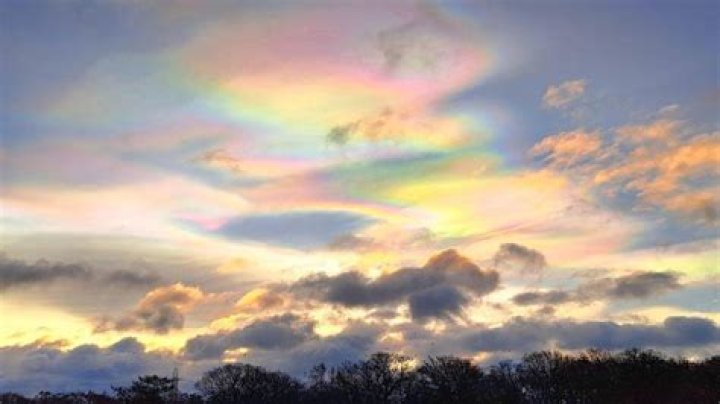 What happens if you see a rainbow cloud?