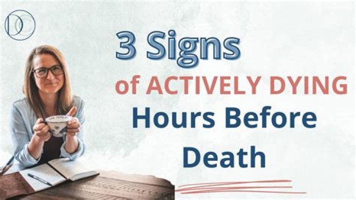 What happens in the final hours before death?