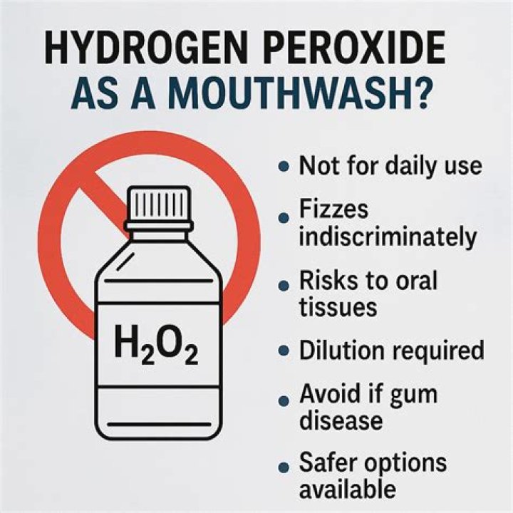 What happens when you rinse your mouth with hydrogen peroxide?