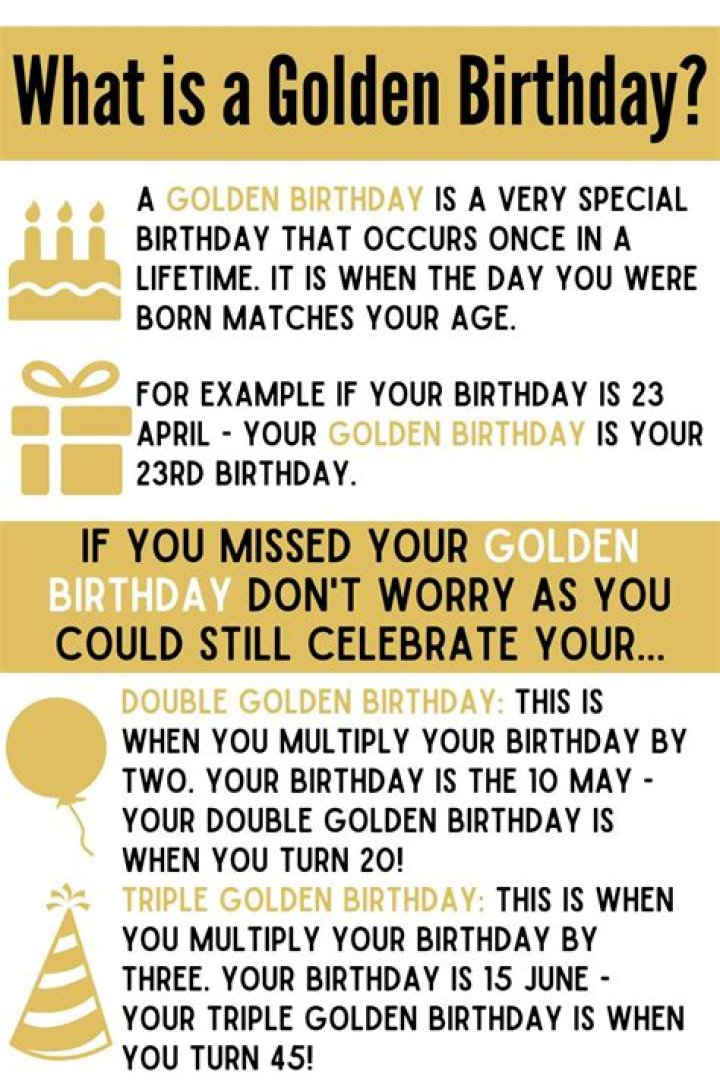What is a golden birthday called?