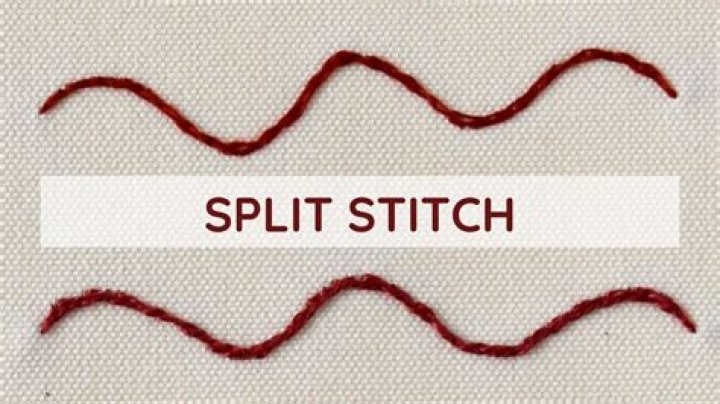 What is a split stitch?