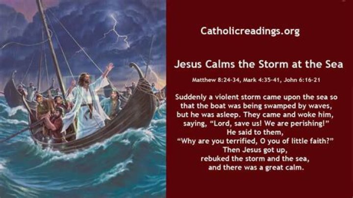 What is a storm at sea called?