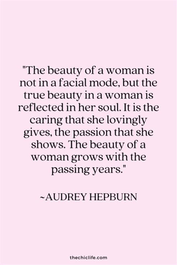 What is a woman's true beauty?