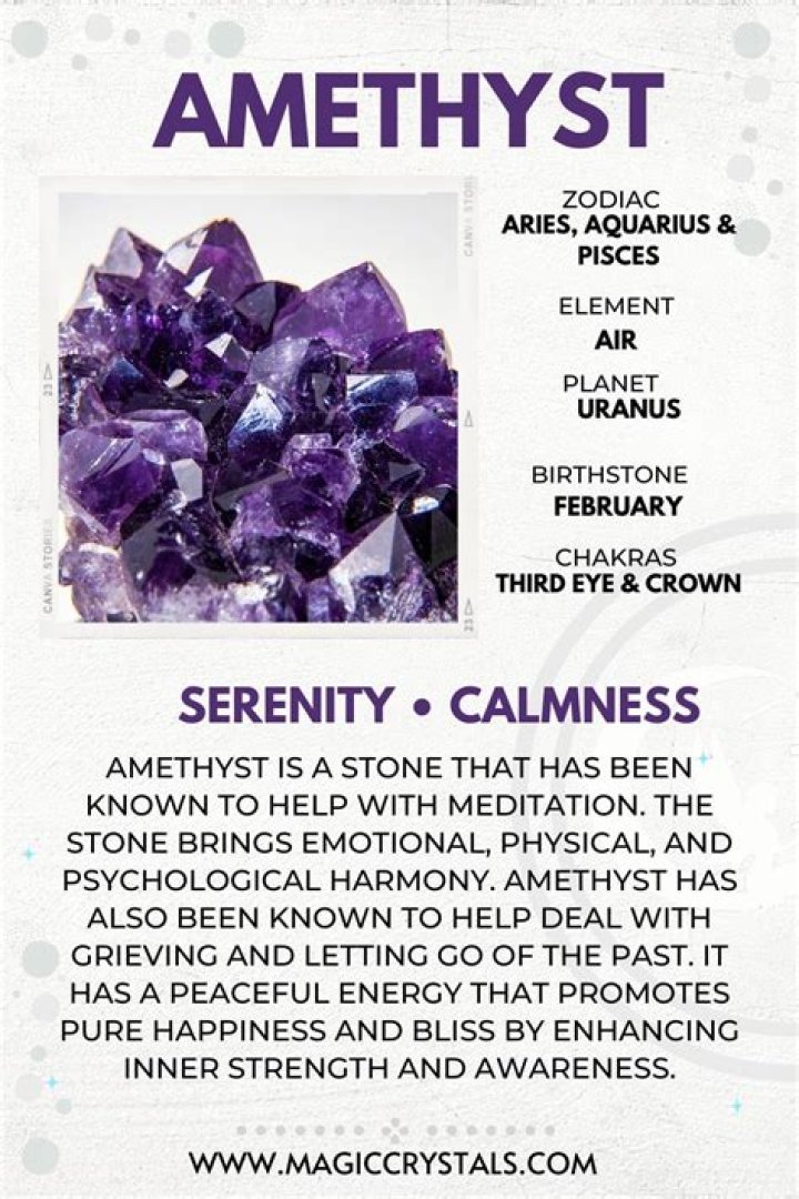 What is amethyst good for?