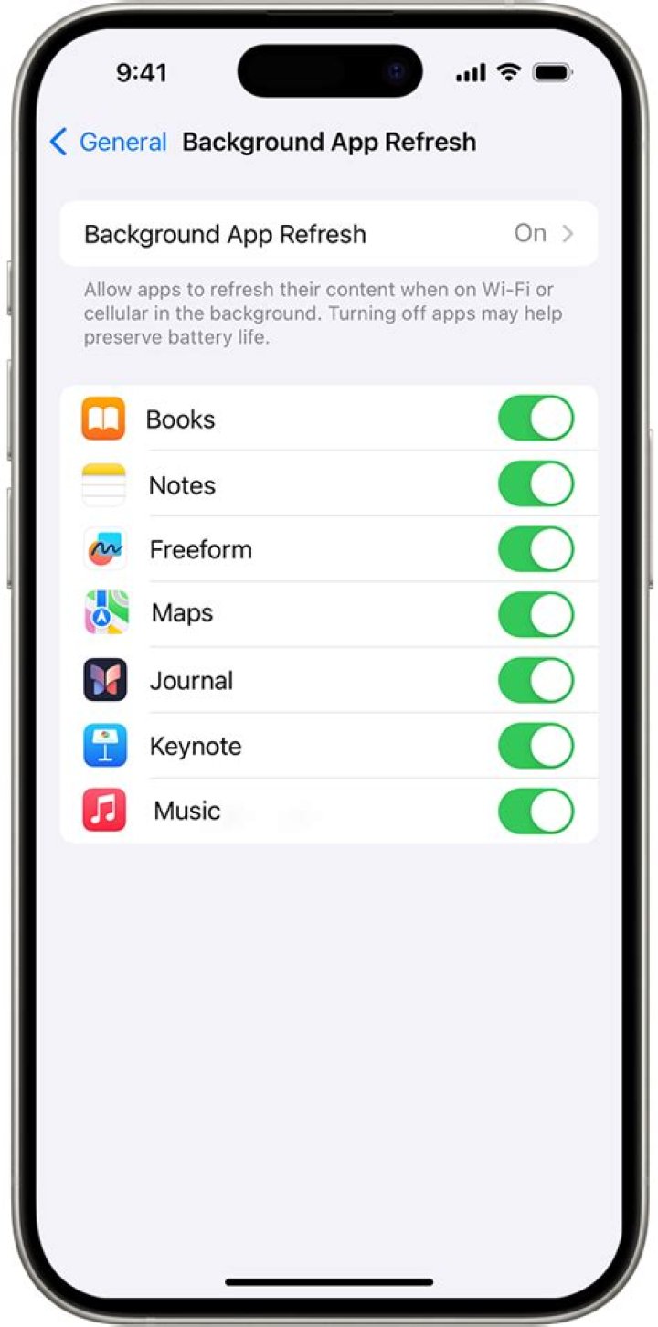 What is background refresh on iPhone?
