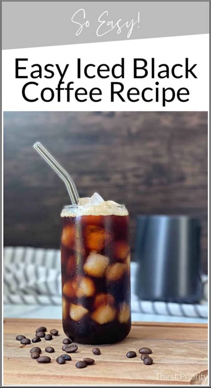 What is cold black coffee called?