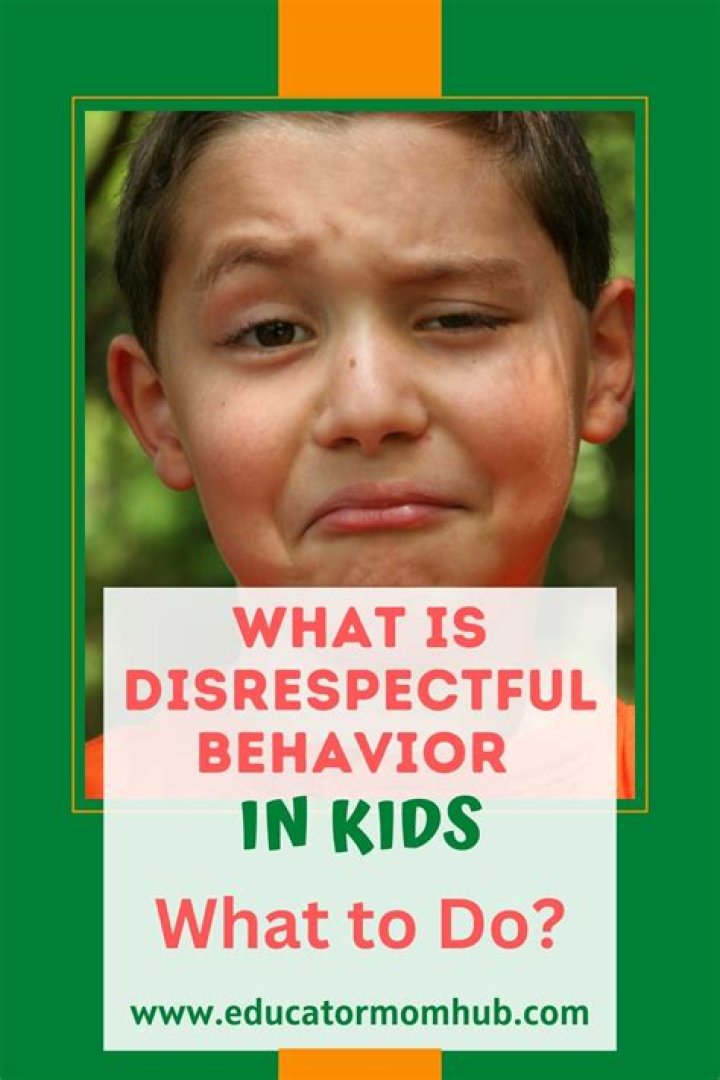 What is considered disrespectful behavior?