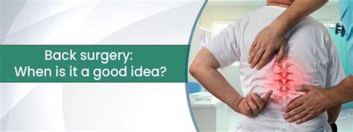 What is considered major back surgery?