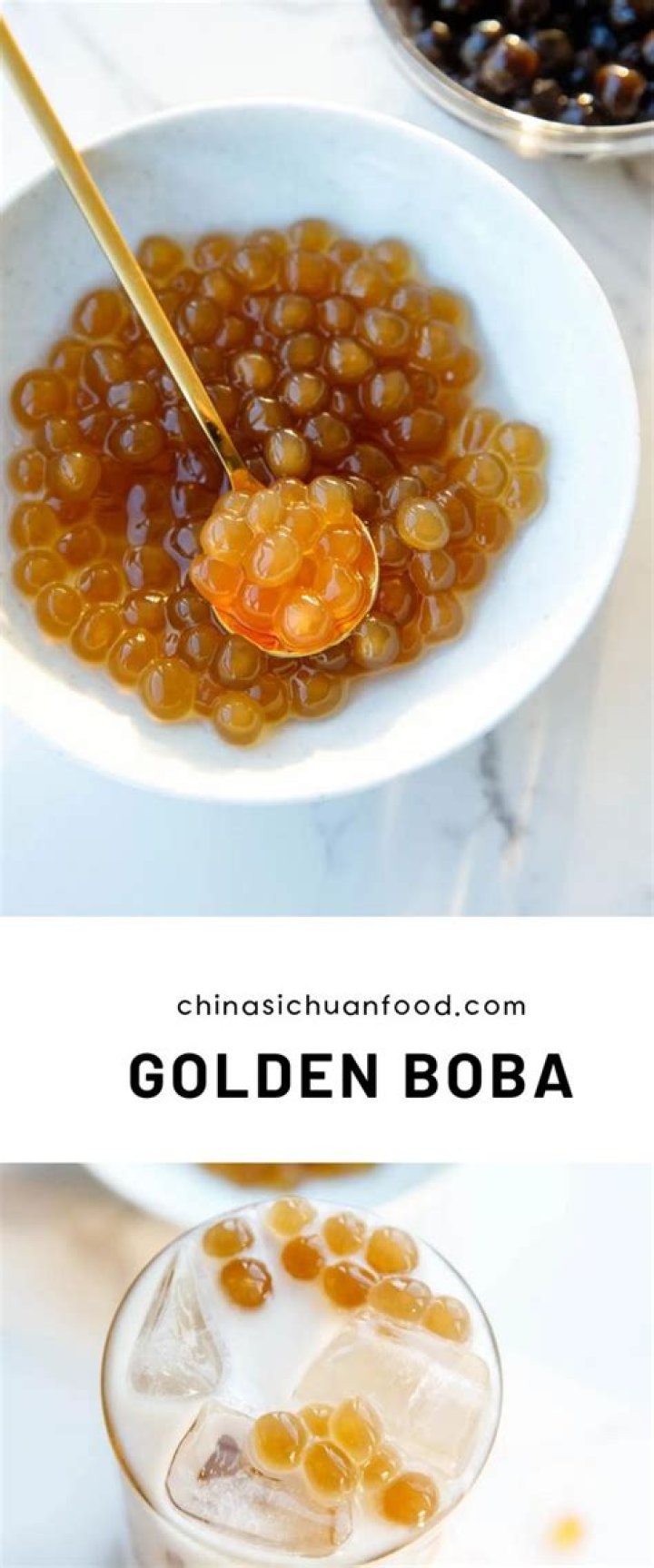 What is golden jelly boba?