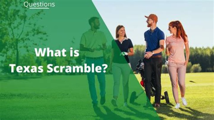 What is mixed Texas Scramble?