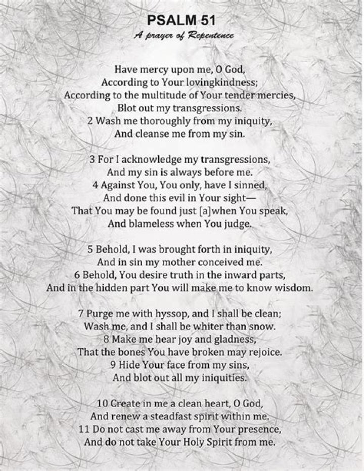 What is Psalm 51 used for?