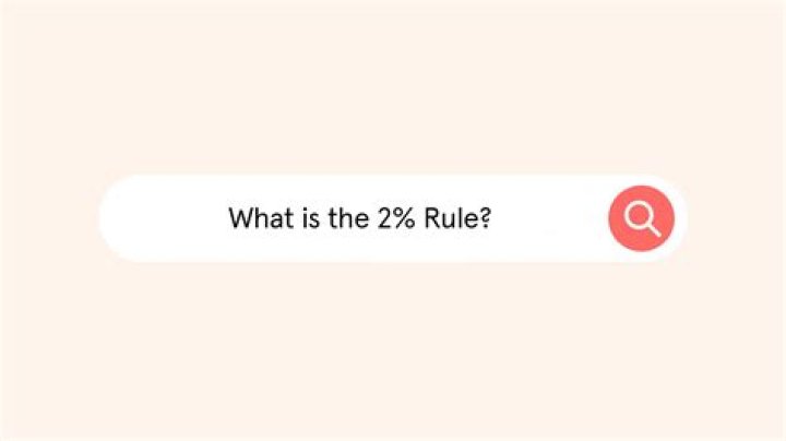 What is the 2% rule?