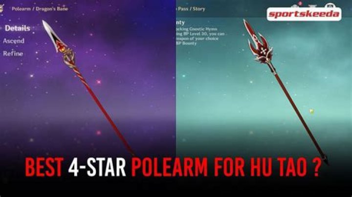 What is the best 4 star weapon for Hu Tao?