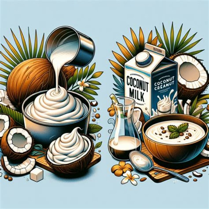 What is the difference between coconut milk and coconut cream?