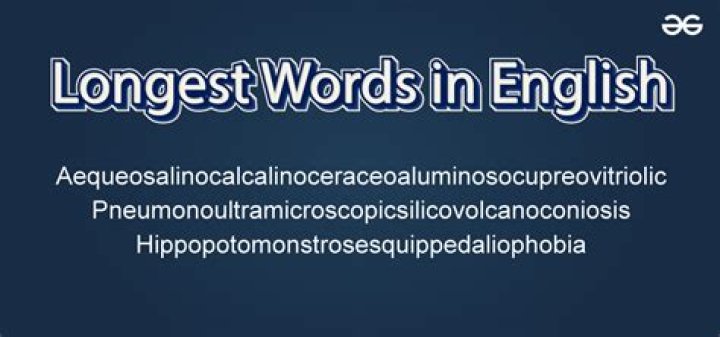 What is the longest word in English language?