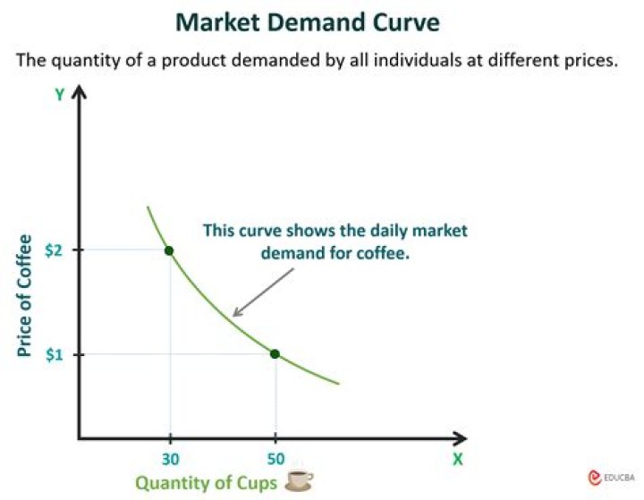 What is the main difference between a market demand curve and a market demand schedule quizlet?