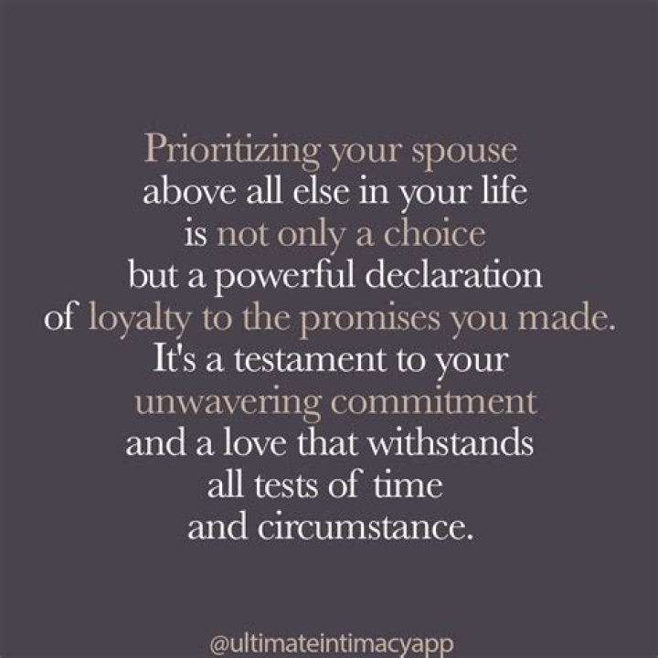 What is the most important in marriage?