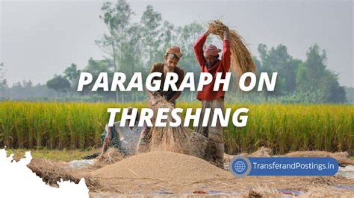 What is threshing in simple words?