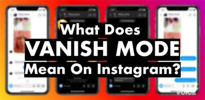 What is vanish mode in Messenger?