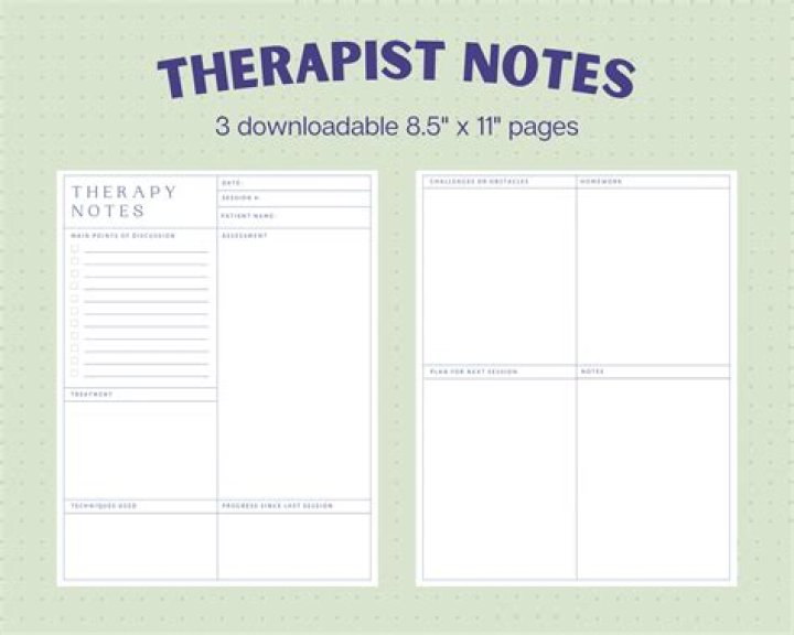 What kind of notes do therapists keep?