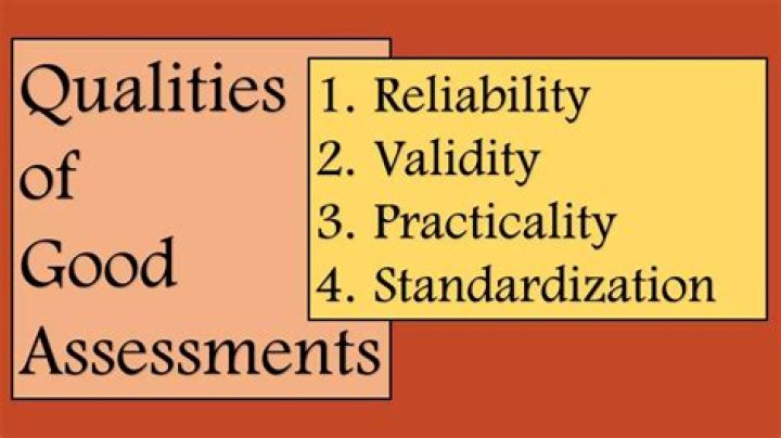 What makes a good assessment?