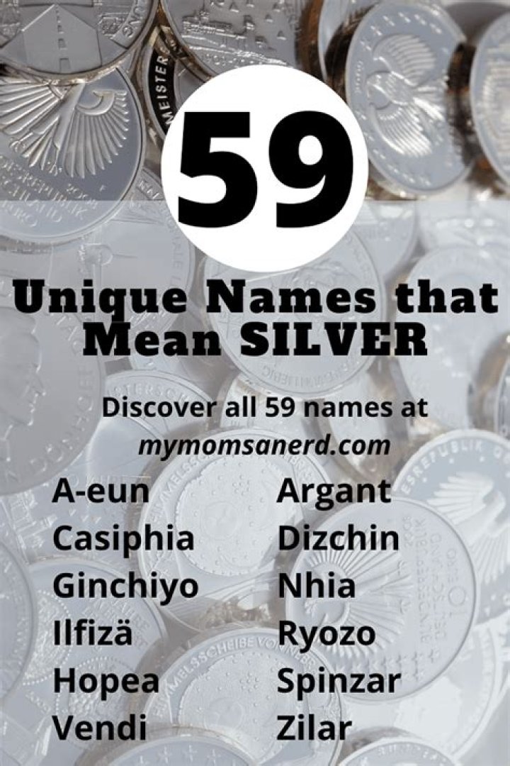 What names means silver?