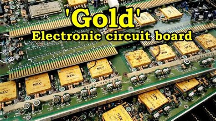 What old electronics have the most gold?