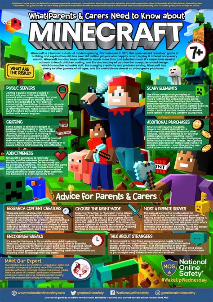 What parents need to know about Minecraft?