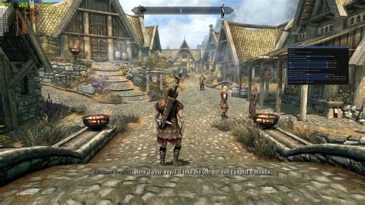 What should I watch while playing Skyrim?