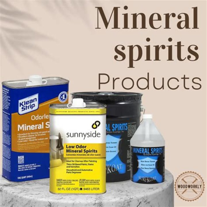 What should you not use mineral spirits on?