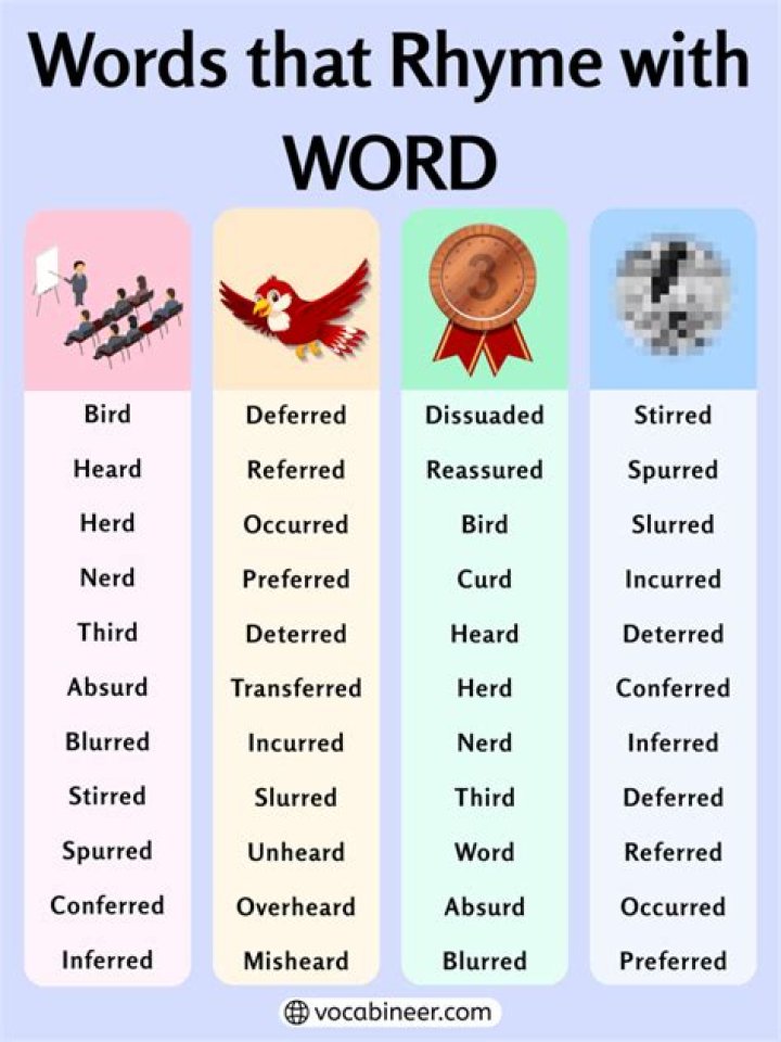 What word rhymes with clouds?