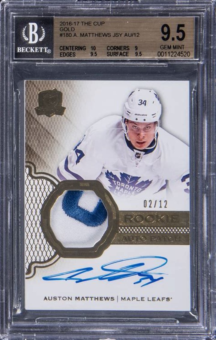 What year is Auston Matthews rookie card?