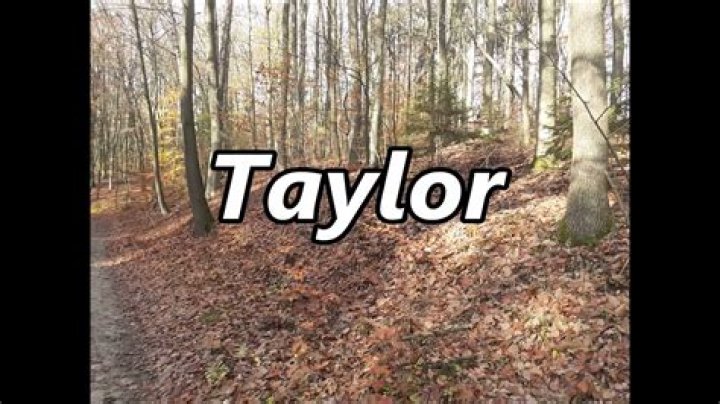 What year was the name Taylor popular?