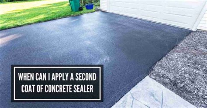 When can I apply second coat of concrete sealer?