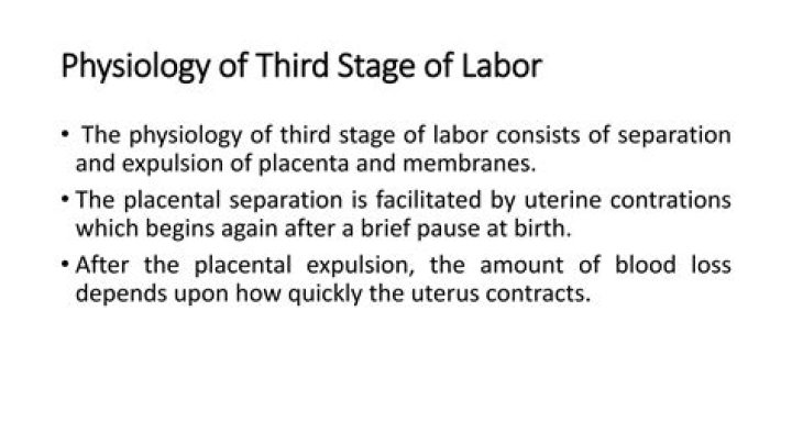 When is 3rd stage of labor?