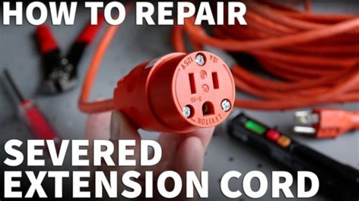 When should you remove an extension cord from service?