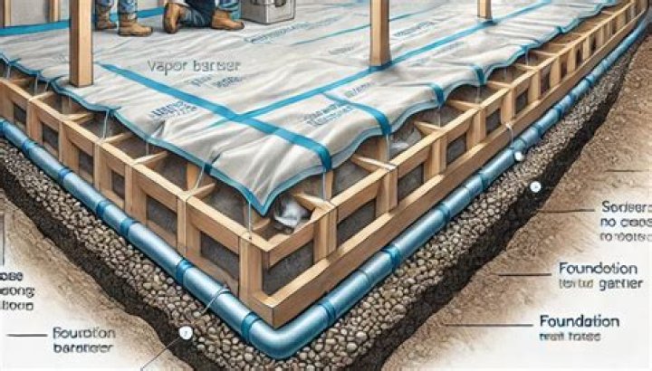 Where does a vapor barrier go?