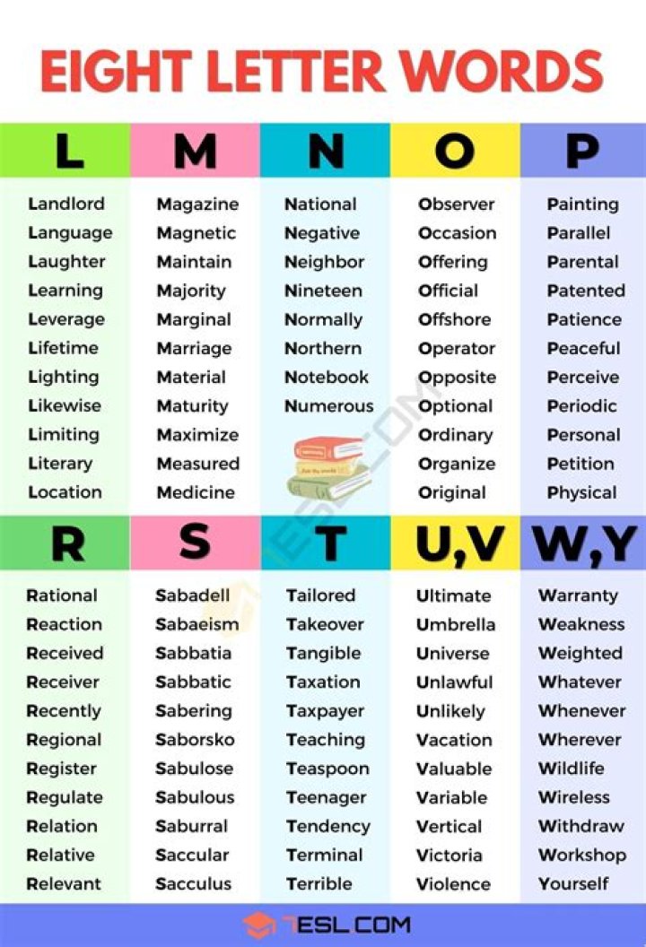 Which 8 letter word has one letter in it?